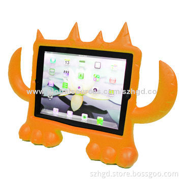 Sleeves for iPad with handles and stand, cute design, anti-drop, shockproof, OEM/ODM orders welcomed